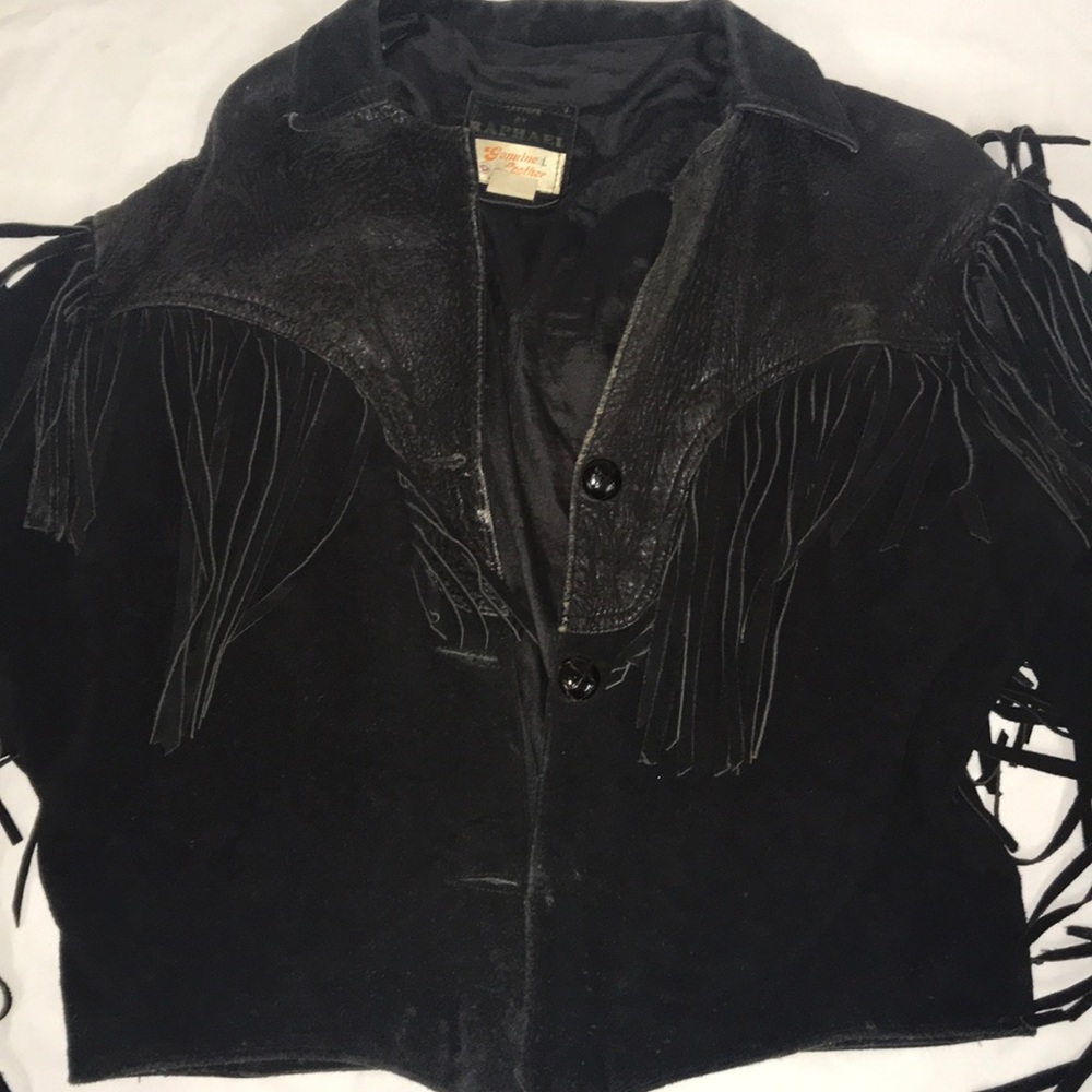 Vintage women’s western leather jacket